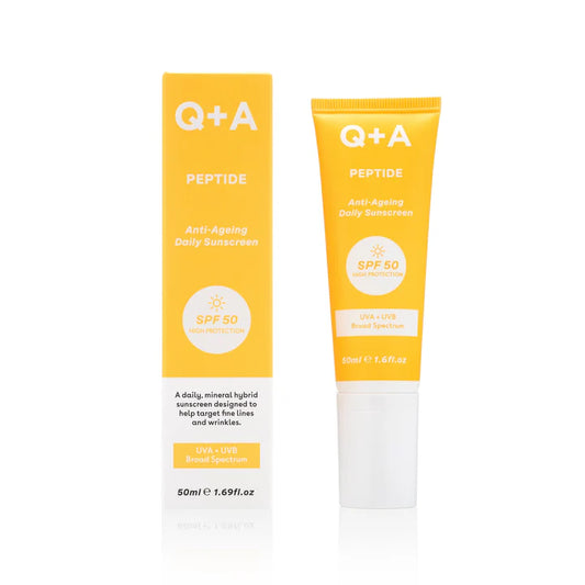 Q+A - Peptide SPF 50 Crème Solaire Anti-age Quotidienne 50ml