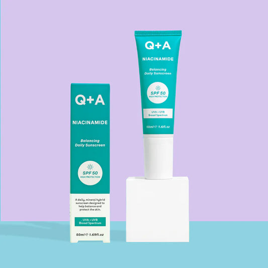 Q+A - Niacinamide SPF 50 Crème Solaire quotidien équilibrant 50ml